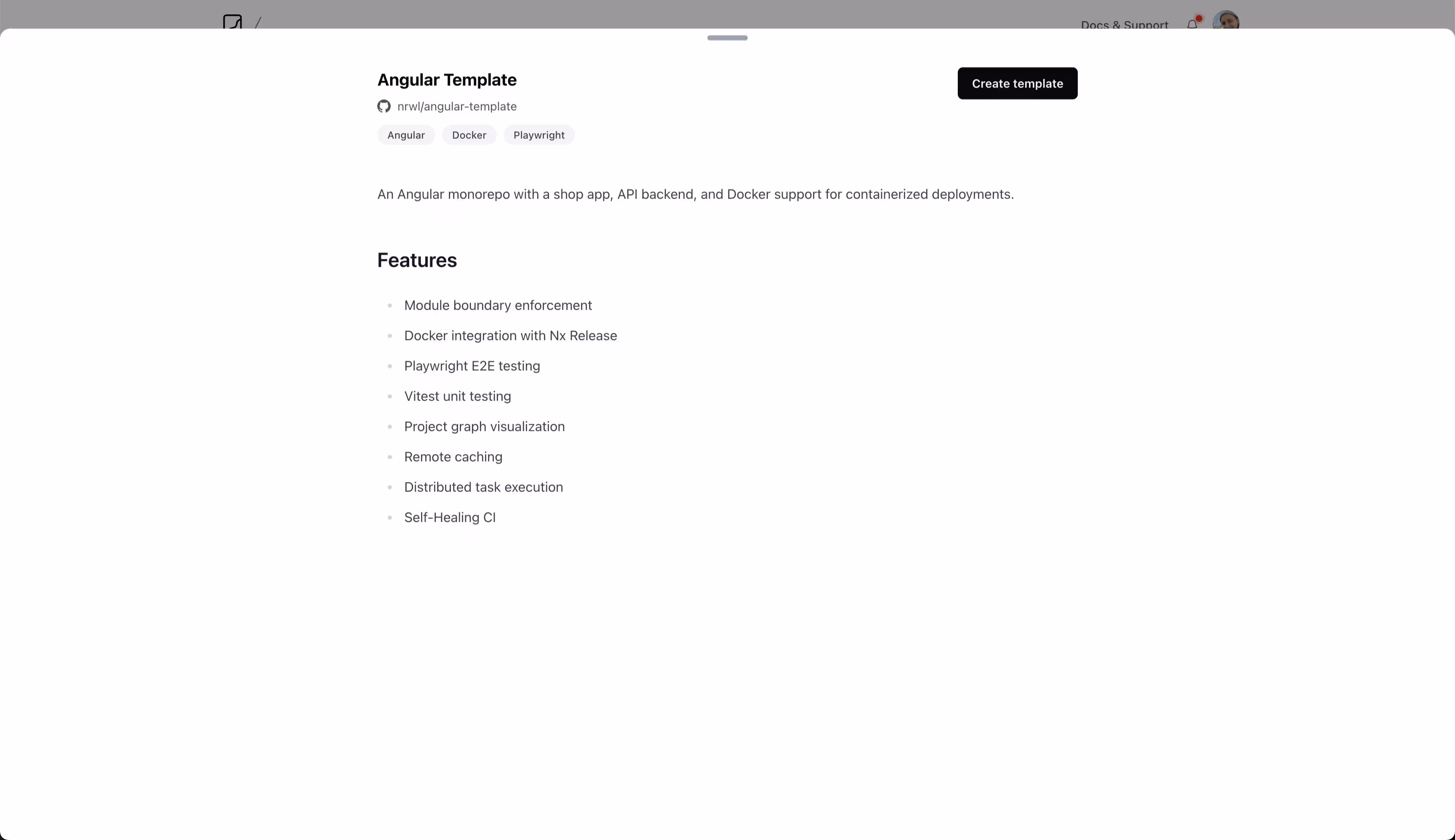 Template info sheet