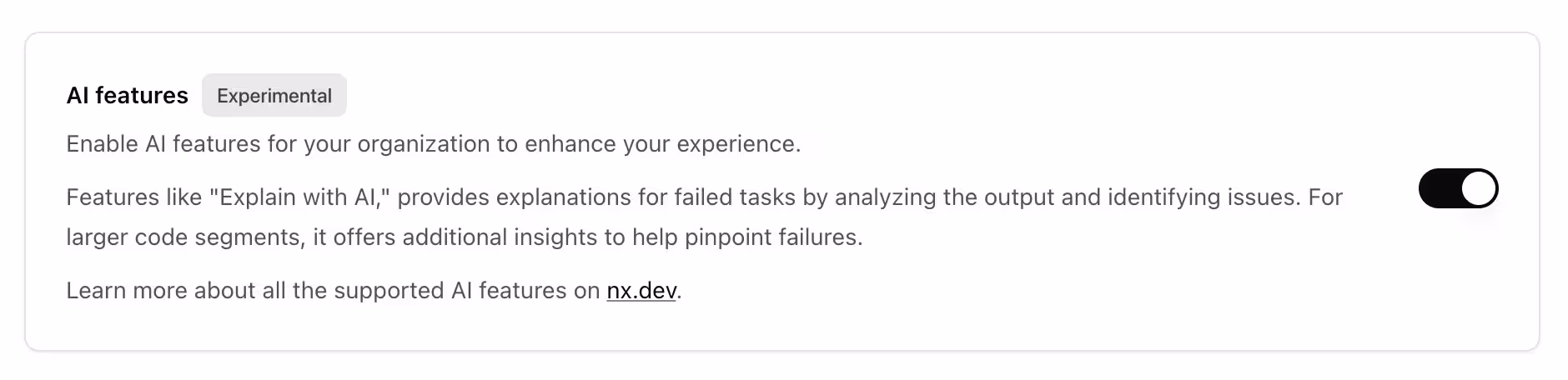 enable ai features