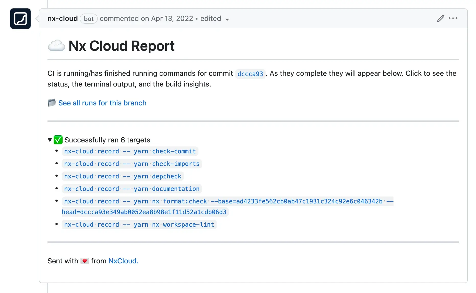Nx Cloud Report