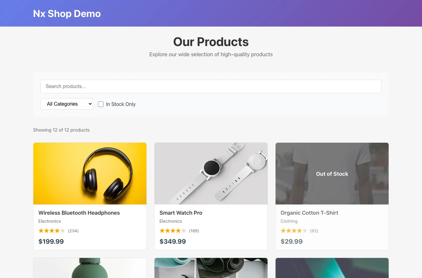 React template preview