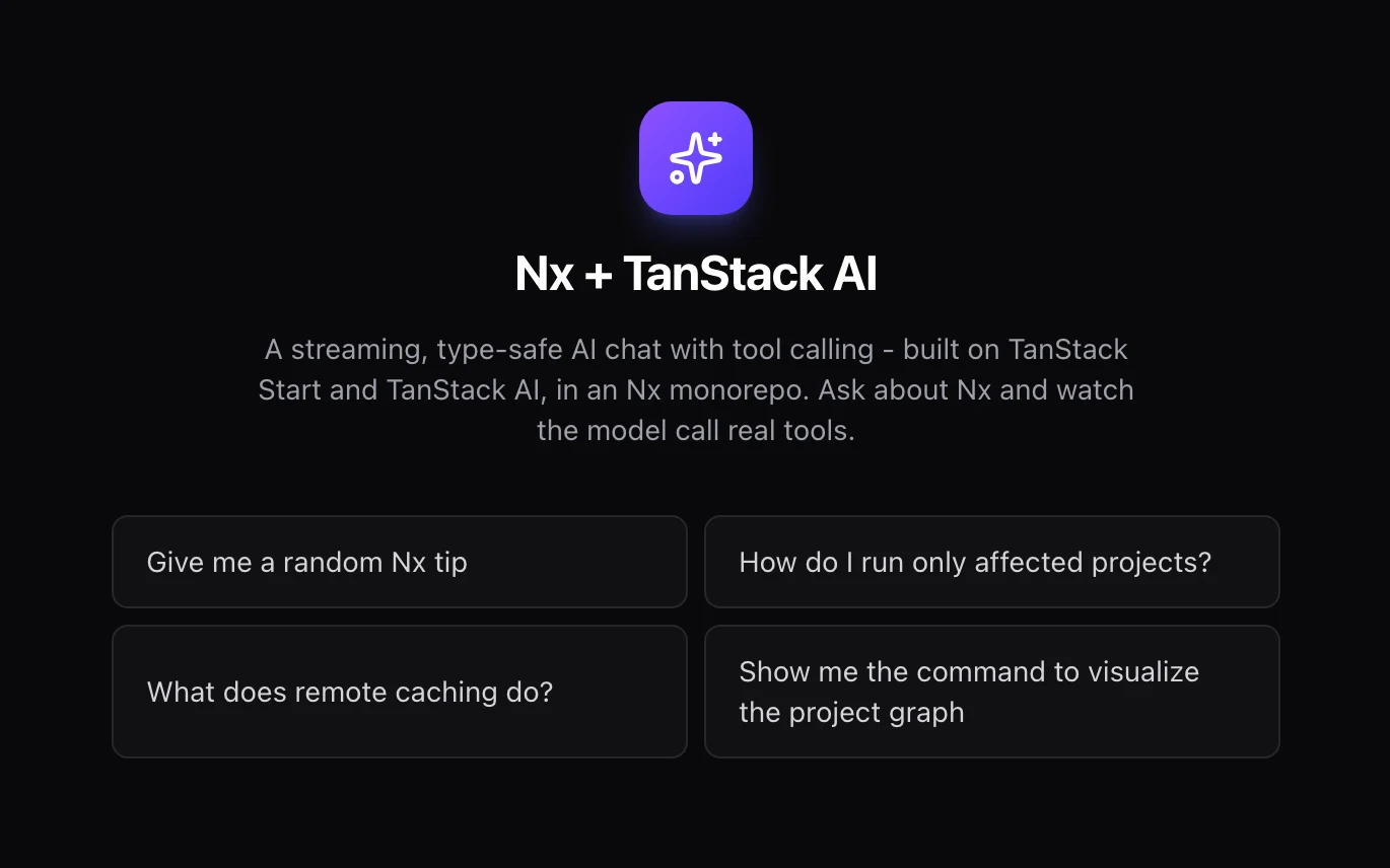 TanStack AI template preview